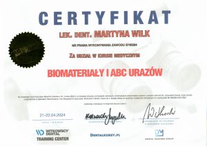 Biomateriały i ABC urazów