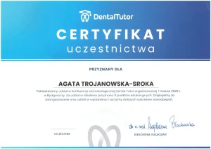 certyfikat uczestnictwa