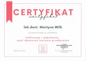 certyfikat Martyna 1