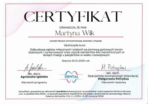 certyfikat Martyna 3